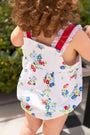 Branham Bubble - Biltmore Blooms (Buckhead Blue) with Richmond Red and Worth Avenue White Eyelet
