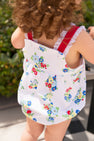 Branham Bubble - Biltmore Blooms (Buckhead Blue) with Richmond Red and Worth Avenue White Eyelet