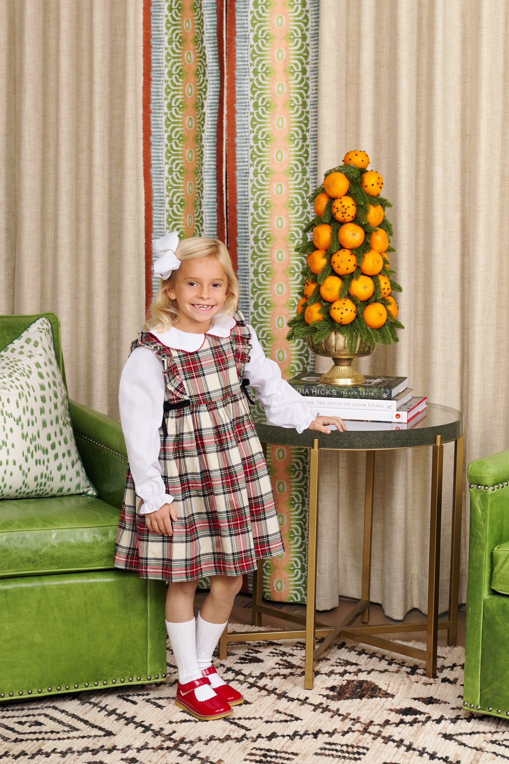 Pammy's Pinafore Dress (Flannel) - Charlie Place Plaid