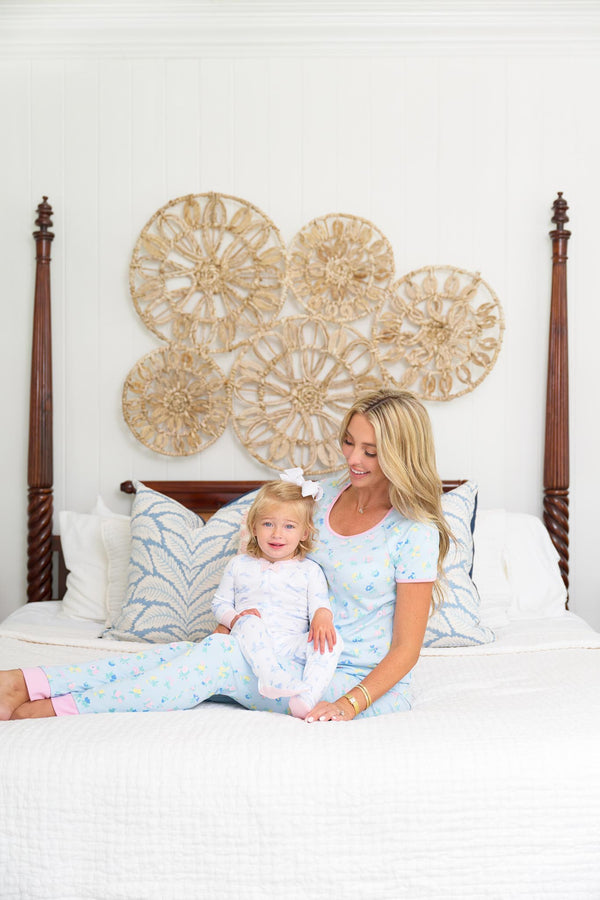 Stay in Bed Set - Little London Flowers with Pier Party Pink