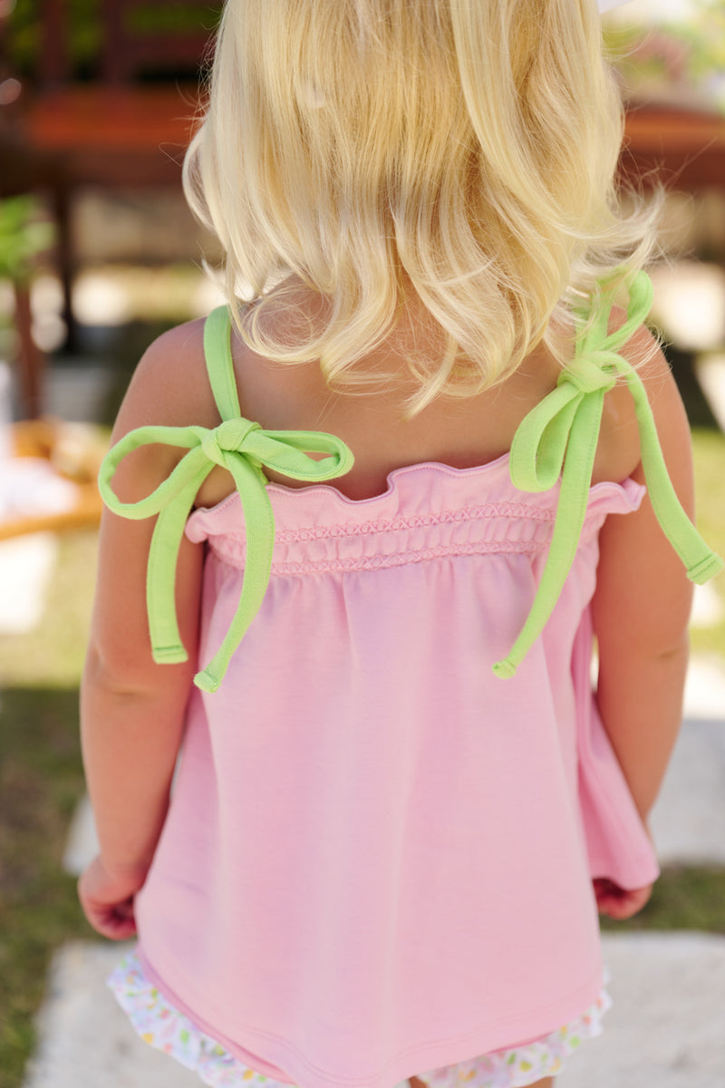 Lainey's Little Top - Pier Party Pink & Lexington Lime
