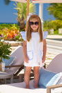 Callie Cover Up - Worth Avenue White with Breakers Blue Seersucker