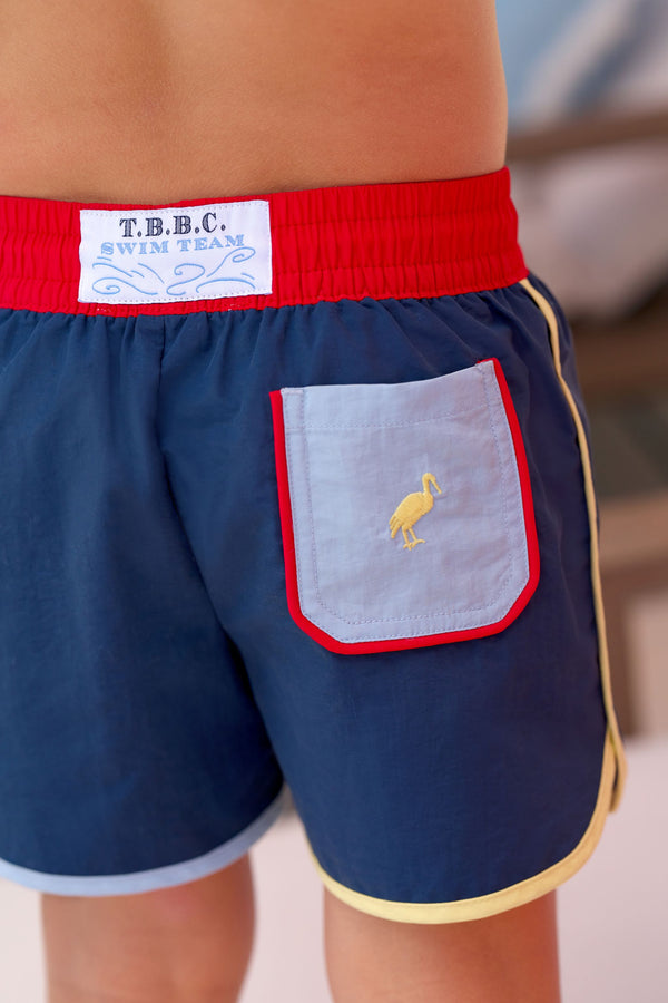 Tanner Trunks - Nantucket Navy, Richmond Red, Beale Street Blue and Lake Worth Yellow