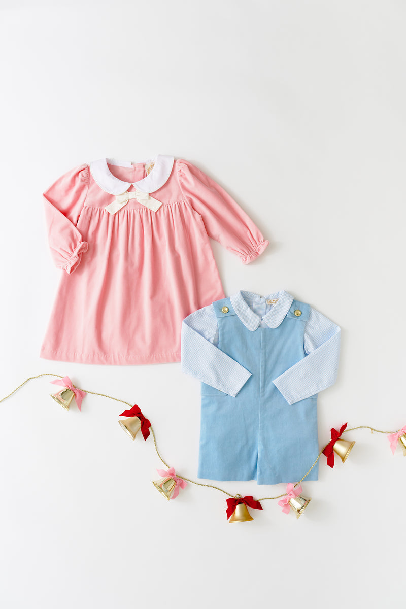 Peter Pan Collar Shirt & Onesie (Long Sleeve Woven) - Barrington Blue Peter Pan Collar Shirt & Onesie (Long Sleeve Woven) - Barrington Blue