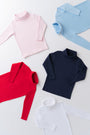 Tatum's Turtleneck Shirt & Onesie - Barrington Blue