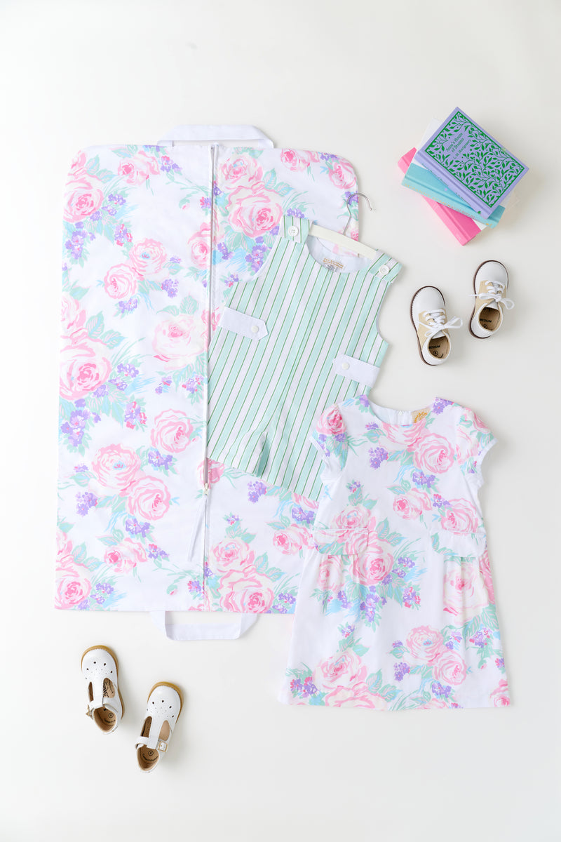 Greta Garment Bag - Princess Grace Rose (Pink) with Worth Avenue White