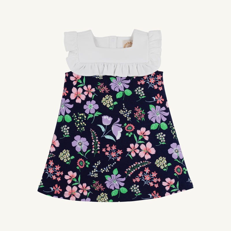 Darla Dress - Buckhead Botanicals with Worth Avenue White