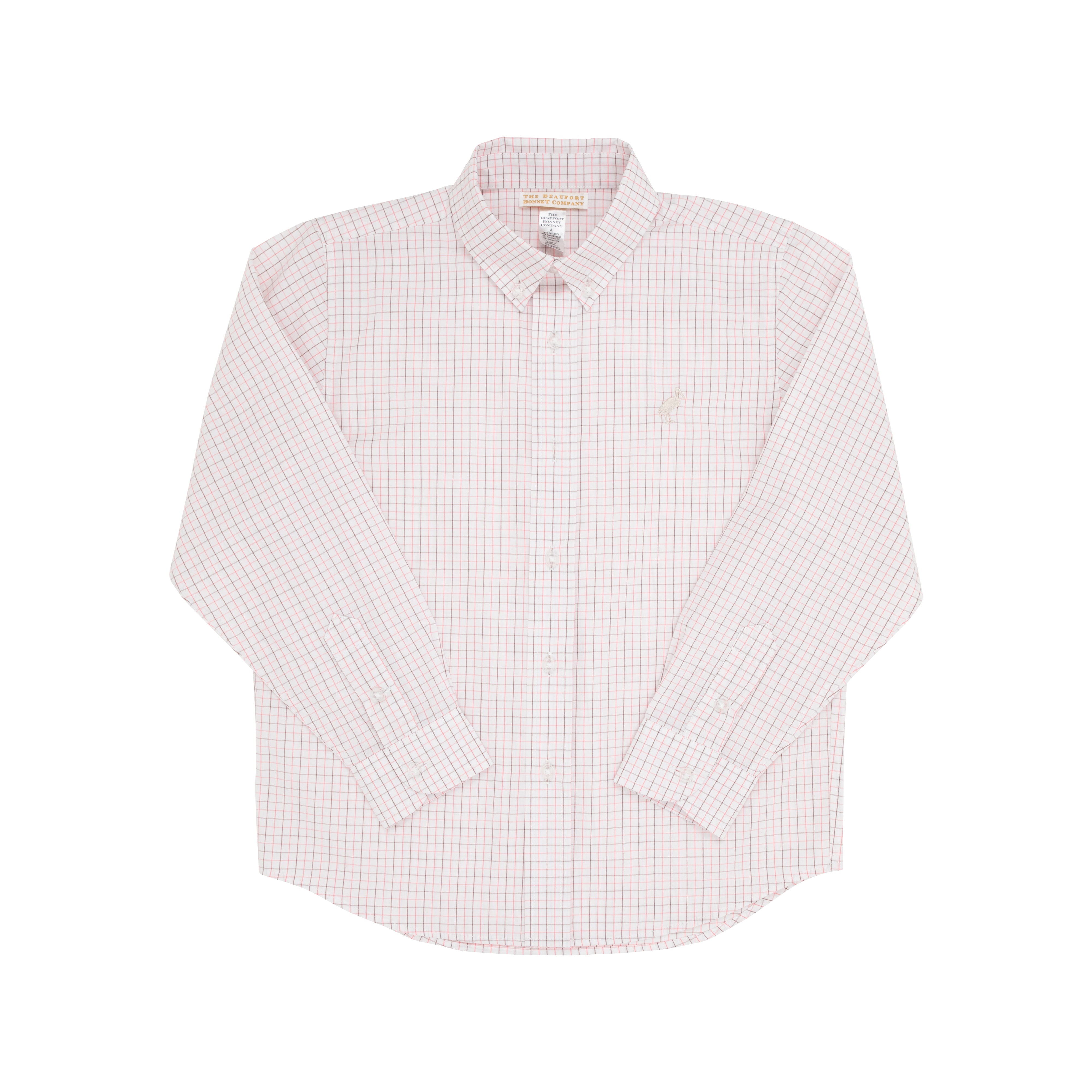 Dean's List Dress Shirt - Chelsea Chocolate and Parrot Cay Coral Windo ...