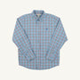 Dean's List Dress Shirt - Kensington Court Plaid with Barbados Blue Stork