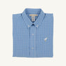 Dean's List Dress Shirt - Sunrise Blvd Blue Mini Gingham with Worth Avenue White Stork