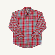 Dean's List Dress Shirt - Woodspoint Plaid with Barrington Blue Stork