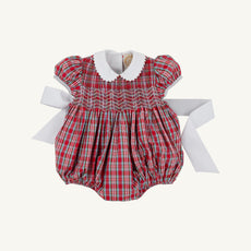 Dollie Mae Bubble - Woodspoint Plaid with Worth Avenue White