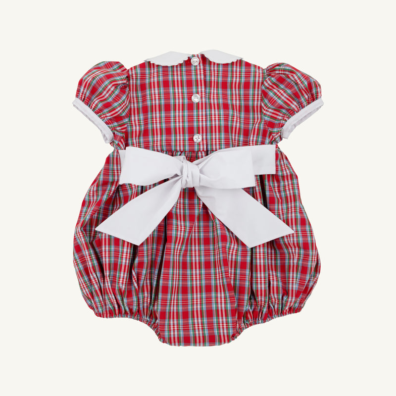 Dollie Mae Bubble - Woodspoint Plaid with Worth Avenue White