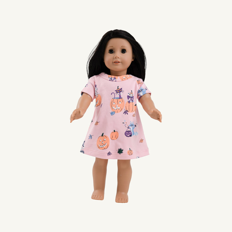 Dolly Polly Play Dress - Candy & Critters (Sandpearl Pink)