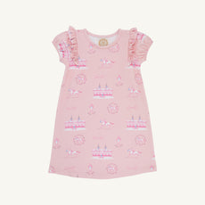 Dorcie Day Dress - A Day at the Derby (Palm Beach Pink)