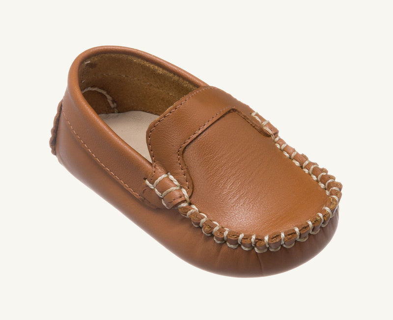 Elephantito Baby Moccasin Natural Leather