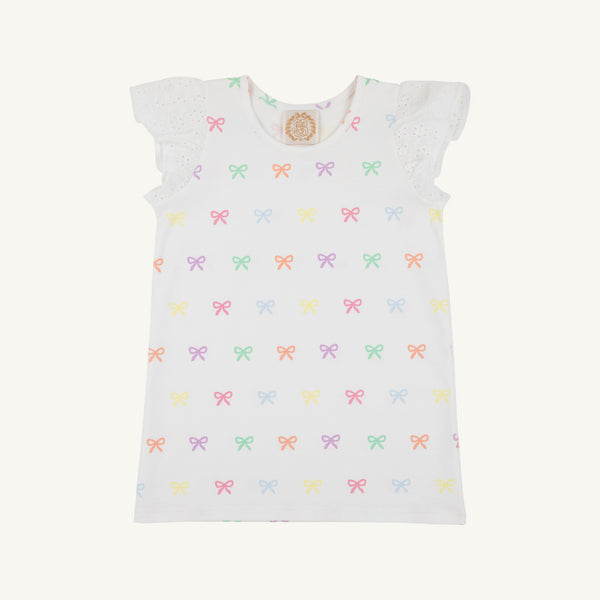 Ellen's Eyelet Top - Bitty Bows (Worth Avenue White)