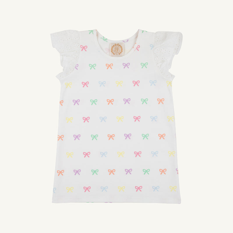 Ellen's Eyelet Top - Bitty Bows (Worth Avenue White)
