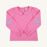 Emma's Elbow Patch Top - Winter Park Pink with Valley High Violet Hearts