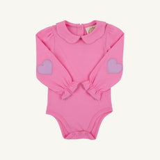 Emma's Elbow Patch Top - Winter Park Pink with Valley High Violet Hearts