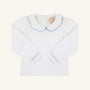 Emma's Top - Worth Avenue White with Barrington Blue