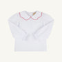 Emma's Top & Onesie - Worth Avenue White with Richmond Red