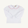 Emma's Top & Onesie - Worth Avenue White with Richmond Red