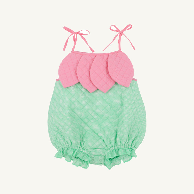 Happy Halloween Flower (Toddler) - Grace Bay Green Microdot with Hamptons Hot Pink