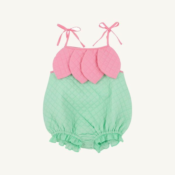 Happy Halloween Flower (Toddler) - Grace Bay Green Microdot with Hamptons Hot Pink
