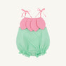Happy Halloween Flower (Toddler) - Grace Bay Green Microdot with Hamptons Hot Pink