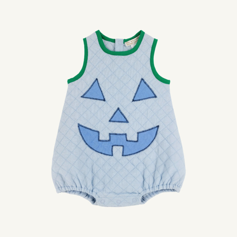 Happy Halloween Blue Pumpkin Costume (Infant) - Beale Street Blue with Barbados Blue & Kiawah Kelly Green