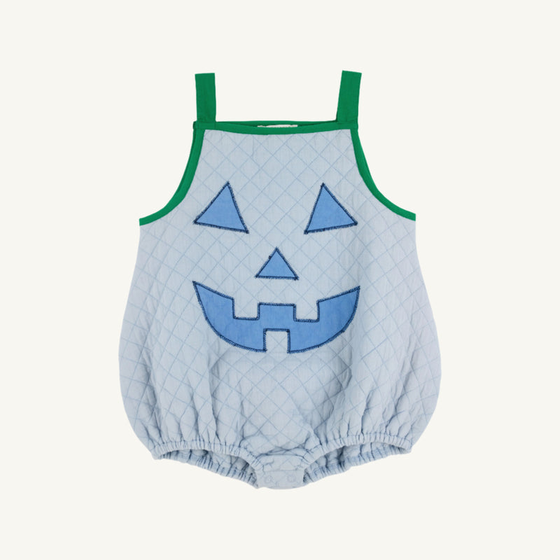 Happy Halloween Blue Pumpkin Costume (Toddler) - Beale Street Blue with Barbados Blue & Kiawah Kelly Green