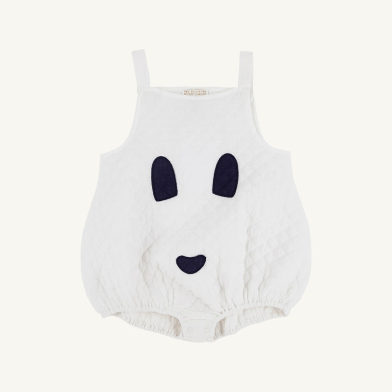 Happy Halloween Ghost Costume (Toddler) - Worth Avenue White with Nantucket Navy