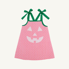 Happy Halloween Pink Pumpkin Costume (Child) - Hamptons Hot Pink Micro Dot with Palm Beach Pink & Kiawah Kelly Green