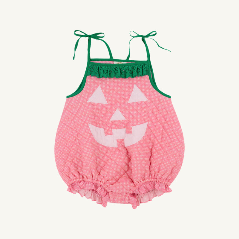 Happy Halloween Pink Pumpkin Costume (Toddler) - Hamptons Hot Pink Micro Dot with Palm Beach Pink & Kiawah Kelly Green