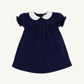 Embroidery result for: Holly Day Dress - Nantucket Navy with Worth Avenue White