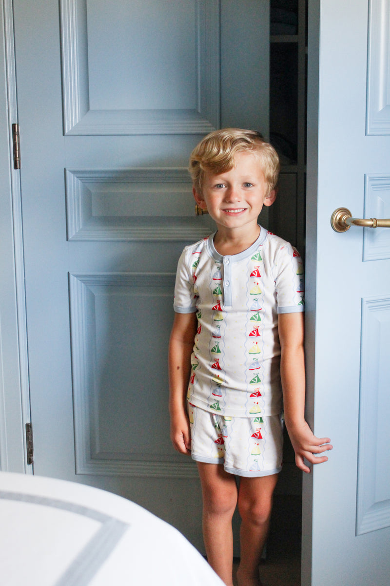 Sutton's Shorts Set - Set Sail with Beale Street Blue