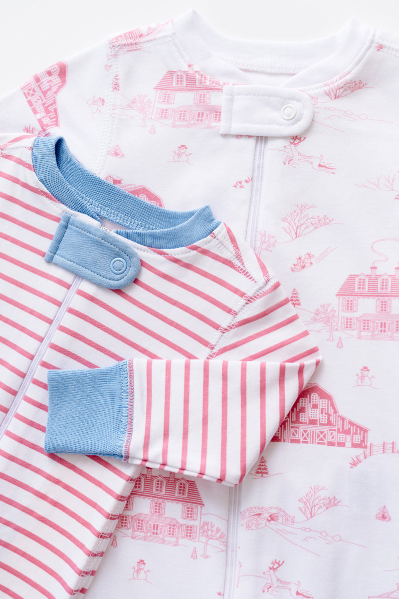 Knox's Night Night - Nantucket Red Stripe with Barrington Blue