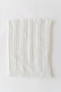 Bailey Baby Blanket - Worth Avenue White with Crosses