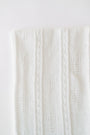 Bailey Baby Blanket - Worth Avenue White with Crosses