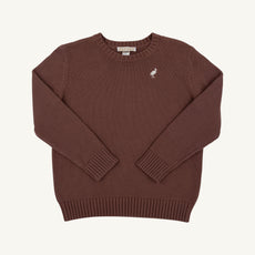 Isaac's Sweater - Gray Bay Brown with Palmetto Pearl Stork