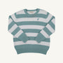 Isaac's Sweater - Old Greenwich Green Stripe
