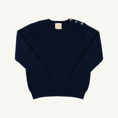 Isabelle's Sweater - Nantucket Navy with Brass Buttons