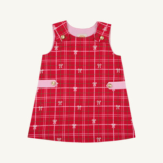 Embroidery result for: Janie Jumper - Torrington Tartan with Pier Party Pink
