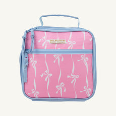 Leighton Lunch Box - Bell Court Bows (Hamptons Hot Pink) with Beale Street Blue