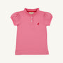 Little Miss Prim & Proper Polo - Hamptons Hot Pink with Richmond Red