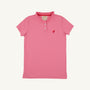 Little Miss Prim & Proper Polo - Hamptons Hot Pink with Richmond Red