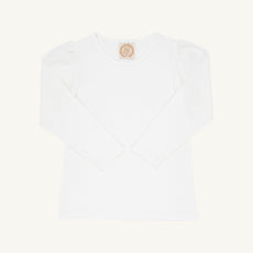 Long Sleeve Penny's Play Shirt & Onesie - Worth Avenue White