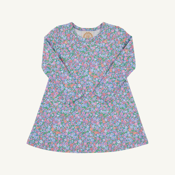 Long Sleeve Polly Play Dress - Mountain Brook Mini Floral (Parrot Cay Coral)