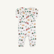 Long Sleeve Penny's Playsuit - T.B.B.C. Express with Palm Beach Pink